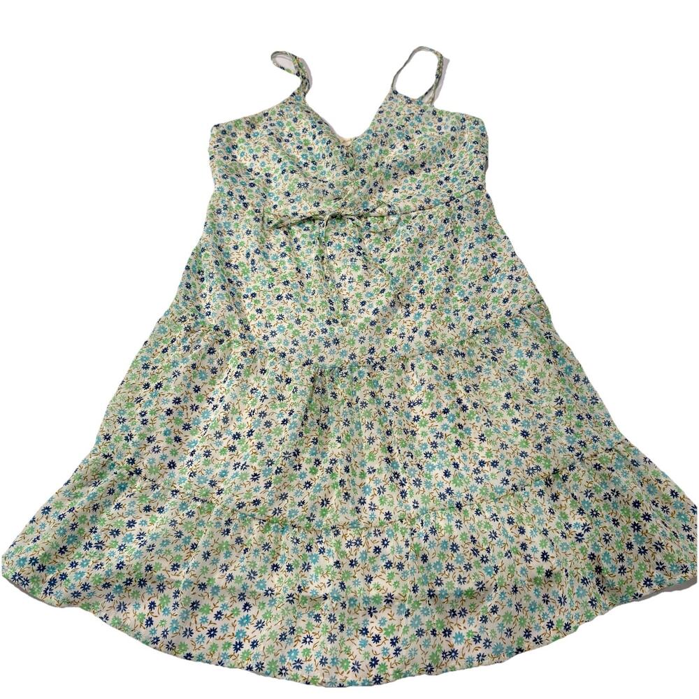 Altar’d State Floral Boho Sleeveless Sundress Size Medium Blue/Green